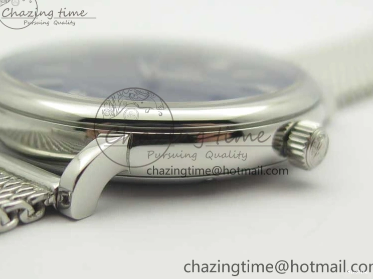 MIROTIME 1218 Portofino IW356501 SS V3 MK 1:1 Best Edition Blue Dial On SS Mesh Bracelet MIYOTA Timeless 7194